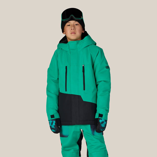 2627 686 아동 지오 인슐 보드복 자켓 DEEP GREEN COLORBLOCK