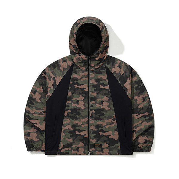 2627 큐마일 211 쉬프트 블록 후디드 보드복 자켓 Green Camo