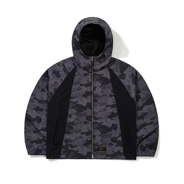 2627 큐마일 212 쉬프트 블록 후디드 보드복 자켓 Black Camo