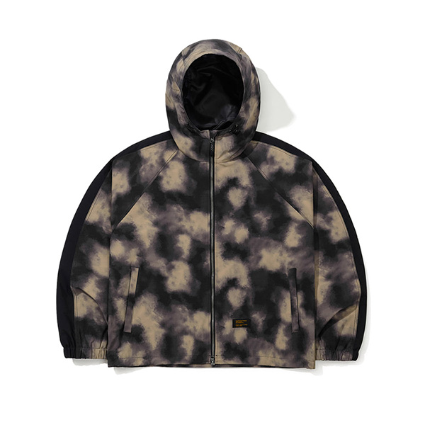 2627 큐마일 221 래글런 라인 후디드 보드복 자켓 Wash Dye Khaki